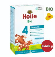 HOLLE Organic Baby Formula 4 Follow-on 3× 600g - Baby Formula