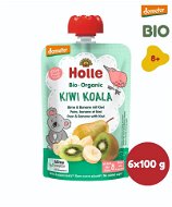 Kapsička pre deti HOLLE Kiwi Koala BIO hruška banán kivi 6× 100 g - Kapsička pro děti