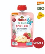 HOLLE Apple Ant BIO jablko banán hruška 6× 100 g - Kapsička pre deti