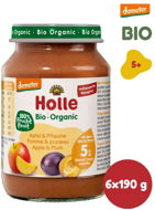 Holle organic Apple and plum 6 x 190g - Baby Food