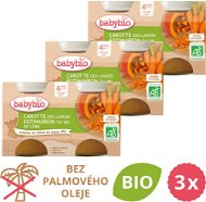 BABYBIO Carrots and Pumpkins 3 × (2 × 130 g) - Baby Food
