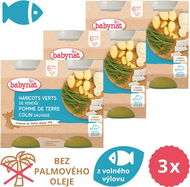 BABYNAT Potatoes and green beans with Alaskan cod 3 × (2 × 200 g) - Baby Food