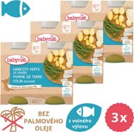 BABYNAT Potatoes and green beans with Alaskan cod 3 × (2 × 200 g) - Baby Food