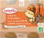 BABYBIO Carrots, pumpkins and apples with duck meat 2 × 200 g - Baby Food