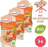 BABYBIO Zelenina s kuraťom a quinoa 3× (2× 200 g) - Príkrm