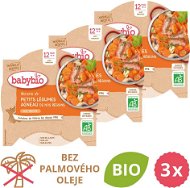 BABYBIO Dusená zelenina s jahňacím mäsom 3× 230 g - Príkrm