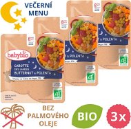 BABYBIO Carrots with butter pumpkin and polenta 3 × 190 g - Baby Food