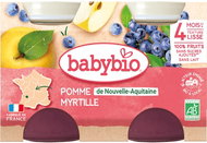 BABYBIO Apple and blueberries 2× 130 g - Baby Food