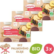 BABYBIO Apple and blueberries 3 × (2 × 130 g) - Baby Food