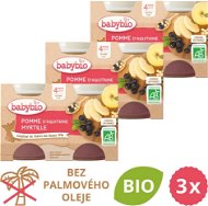 BABYBIO Apple and blueberries 3 × (2 × 130 g) - Baby Food