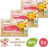 BABYBIO Jablko a mango 3× (2× 130 g) - Príkrm