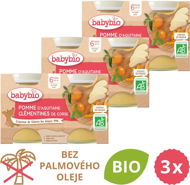 BABYBIO Jablko s klementínkami 3× (2× 130 g) - Príkrm