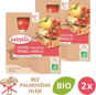 BABYBIO Apple, strawberry and vanilla 2× (4× 90 g) - Meal Pocket