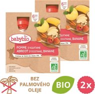 BABYBIO apple, apricot and banana 2× (4× 90 g) - Meal Pocket