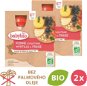 BABYBIO Jablko, čučoriedky a jahody 2× (4× 90 g) - Kapsička pre deti