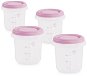 MINILAND Food cups with lid Pink 4 pcs - Food Container Set