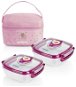 MINILAND Thermal insulation case + 2 hermetic food bowls Pink - Food Container Set