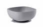 Children's Bowl Beaba Silicone bowl with suction cup Gray - Dětská miska