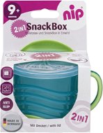 Nip Snackbox 2-az-1-ben kék, 250 ml - Uzsonnás doboz