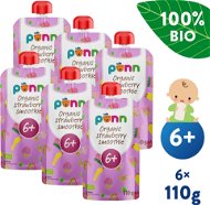 Meal Pocket SALVEST Ponn BIO Fruit puree with raspberries 6×110 g - Kapsička pro děti