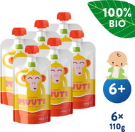 SALVEST Muuti BIO Banana, apple and blueberries 6 × 110 g - Baby Food