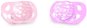 TWISTSHAKE Dudlík mini 0–6m 2 ks Pastelově růžová a fialová - Dudlík