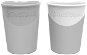 TWISTSHAKE Cup 6m + 2 × 170 ml Pastel gray and white - Baby cup
