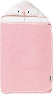 Tommee Tippee Bath Towel with Hood Hug'n'Dry 6–48m Penny Pink - Children's Bath Towel