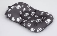 Baby Bath Pad SIMPLY GOOD Bath Pillow ELEPHANTs Grey - Lehátko do vaničky