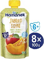 HAMÁNEK Jablko s tekvicou 8× 100 g - Kapsička pre deti