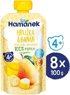 HAMÁNEK Hruška a banán 8× 100 g - Kapsička pre deti