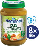 HAMÁNEK Kuře se zeleninou a bramborem 8× 190 g - Příkrm
