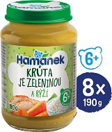 HAMÁNEK Turkey with vegetables and rice 6 × 190 g - Baby Food