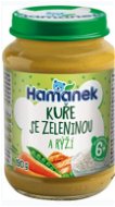 HAMÁNEK Chicken with vegetables and rice 190 g - Baby Food
