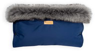 WATERPROOF Muff with Navy Fur - Stroller Hand Muff