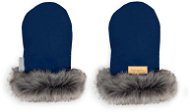 WITHOUT Gloves with navy fur - Pushchair Gloves