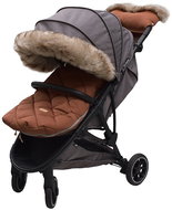 BEZSROSKA Fur hem on the roof of the beige sports car - Stroller accessories