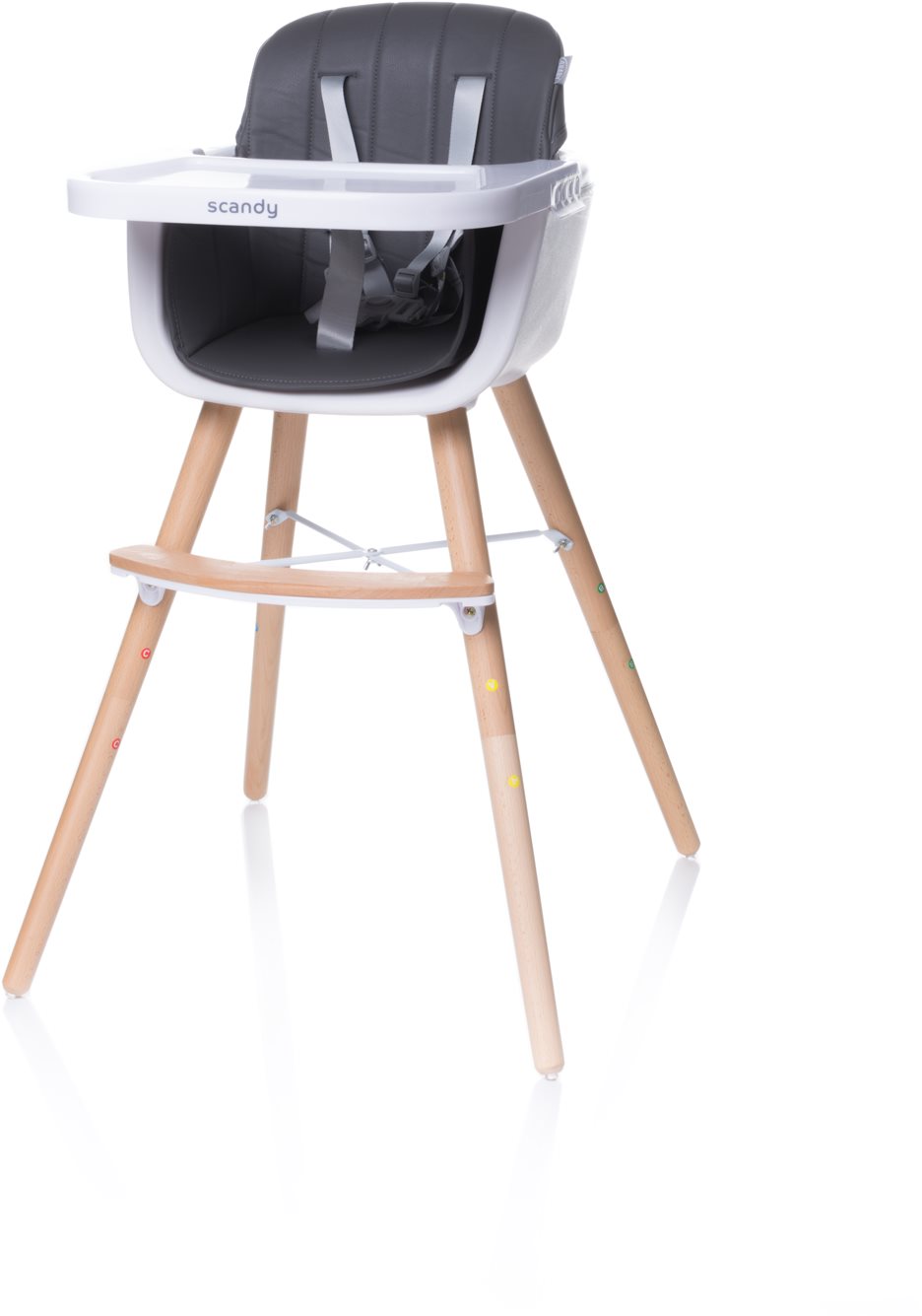 4BABY Scandy Grey High Chair Alza.cz