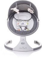 4BABY Rocker with Music and Vibrations Rock n Relax Grey - Baby Rocker