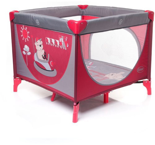 4BABY Playpen Colorado red - Baby Playpen - Main image