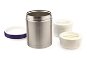 NUVITA Stainless Steel Thermos 1l with 2 Bowls and Cover - Children's Thermos