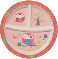 ZOPA Bamboo divided plate with suction cup Owl - Plate