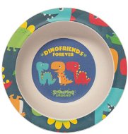 ZOPA Bamboo bowl with suction cup Dino - Children's Bowl