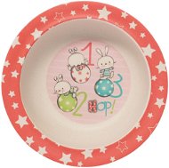 ZOPA Bamboo bowl with suction cup Rabbits - Children's Bowl