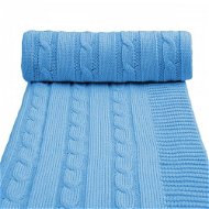 T-tomi Knitted Blanket Blue - Blanket