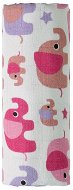 T-tomi BIO Bamboo towel pink elephants - Children's Bath Towel