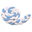 T-tomi Knitted Crib Bumper 180cm, White + Blue