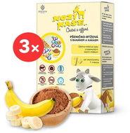 GOLDIM Wheat-Rice goat Porridge with Banana and Cocoa 3× 225g - Milk Porridge