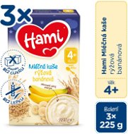 Hami Milk porridge rice banana for a good night 3 × 225 g - Milk Porridge