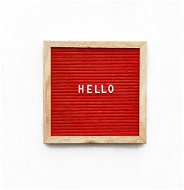 GOLD BABY Letterboard - 360 Buchstaben - rot - Pinnwand